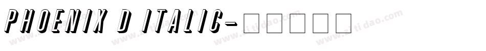 Phoenix D Italic字体转换